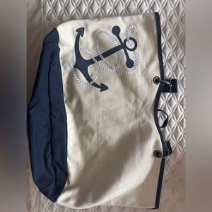 Vera Bradley by Thirty One Navy and Cream Canvas Tote